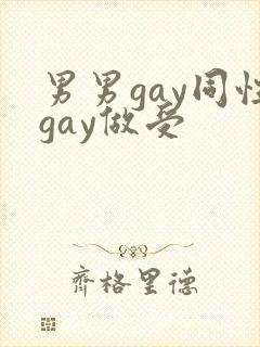 男男gay同性gay做受