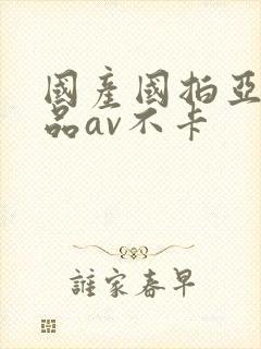 国产国拍亚洲精品av不卡