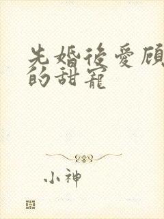 先婚后爱顾先生的甜宠