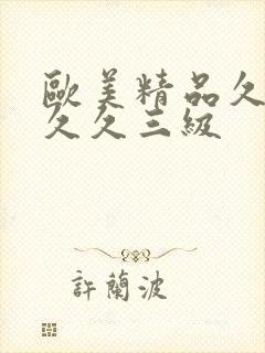 欧美精品久久久久久三级