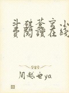 斗破苍穹小说免费阅读在线全文无弹窗封面