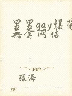 男男gay爆菊无套网站