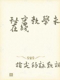 秘密教学未删减在线