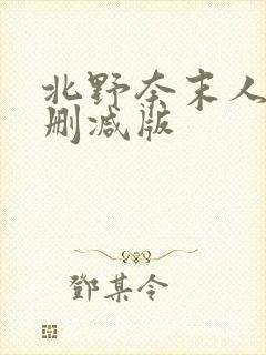 北野奈末人妻未删减版