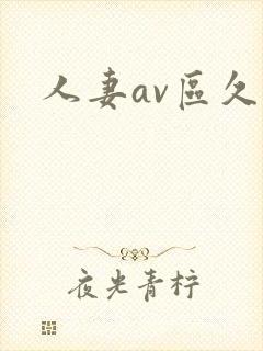 人妻av区久久