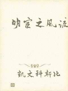 明宦之风流无边封面