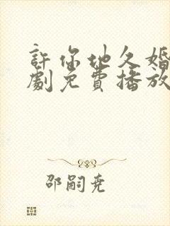 许你地久婚长短剧免费播放封面