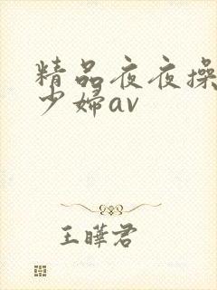精品夜夜操人妻少妇av