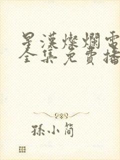 星汉灿烂电视剧全集免费播放封面