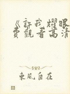 《许我耀眼》免费观看高清全集