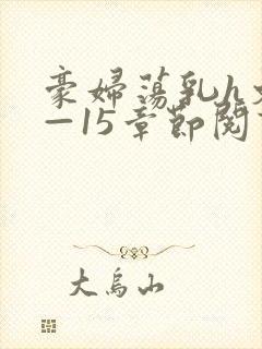 豪妇荡乳h文1—15章节阅读