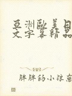 亚洲欧美日韩中文字幕精品国产封面