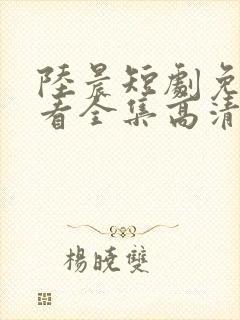 陆晨短剧免费观看全集高清