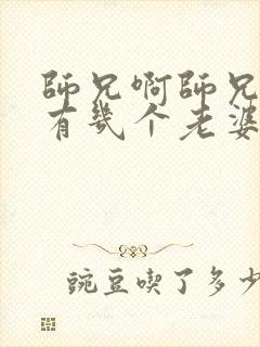 师兄啊师兄男主有几个老婆
