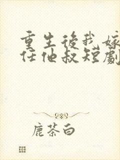 重生后我嫁给前任他叔短剧