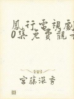 凤行电视剧全40集免费观看