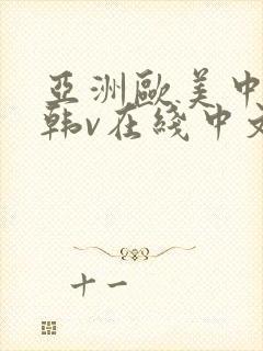 亚洲欧美中文日韩v在线中文字幕封面