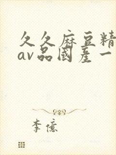久久麻豆精亚洲av品国产一区