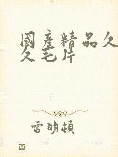 国产精品久久久久毛片