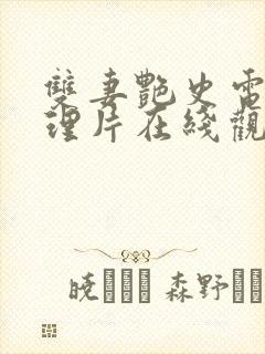 双妻艳史电影伦理片在线观看免费高清