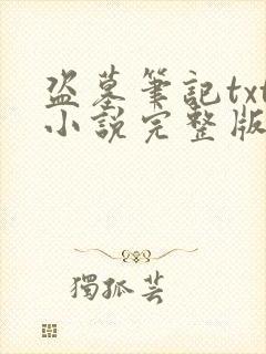 盗墓笔记txt小说完整版下载