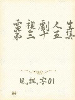 电视剧人生之路第三十五集封面