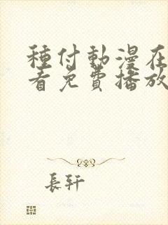 种付动漫在线观看免费播放电视剧免费观看封面