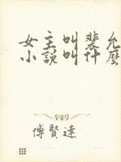 女主叫裴允歌的小说叫什么名字封面