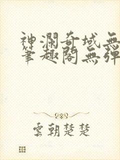 神澜奇域无双珠笔趣阁无弹窗