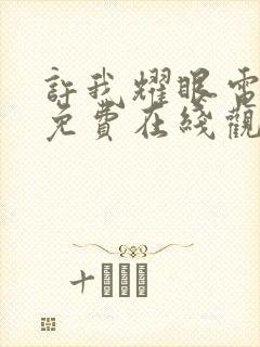 许我耀眼电视剧免费在线观看