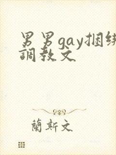 男男gay捆绑调教文