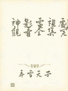 神影电视剧免费观看全集完整版高清