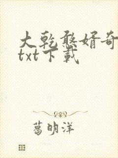 大乾憨婿奇书网txt下载