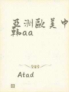 亚洲欧美中文日韩aa