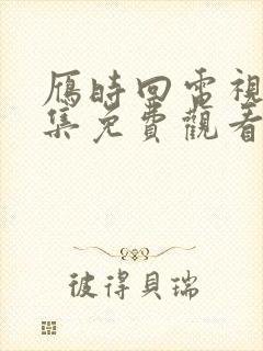 雁时回电视剧全集免费观看完整版星辰封面