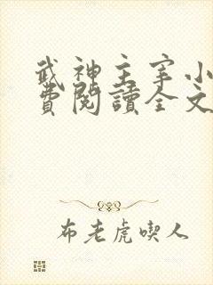 武神主宰小说免费阅读全文笔趣阁