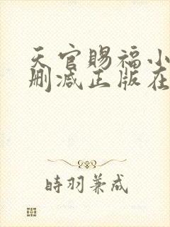 天官赐福小说无删减正版在线阅读