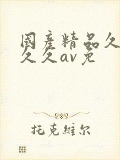 国产精品久久久久久av免
