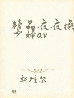 精品夜夜操人妻少妇av