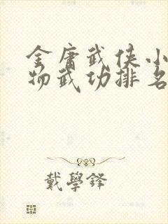 金庸武侠小说人物武功排名