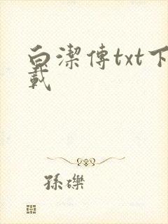 白洁传txt下载封面