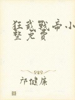 狂武战帝小说完整免费