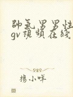 帅气男男性行为gv视频在线看