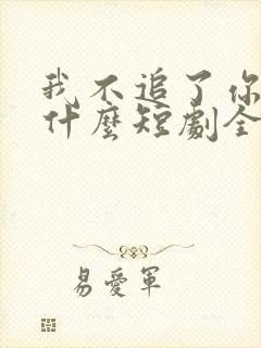 我不追了你们哭什么短剧全集播放
