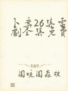 卜案26集电视剧全集免费观看封面