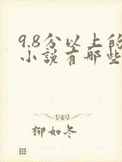 9.8分以上的小说有哪些封面