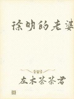 徐明的老婆