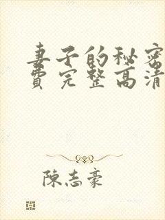 妻子的秘密4免费完整高清电视剧在线