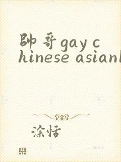 帅哥gay chinese asian18