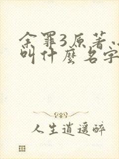 余罪3原著小说叫什么名字